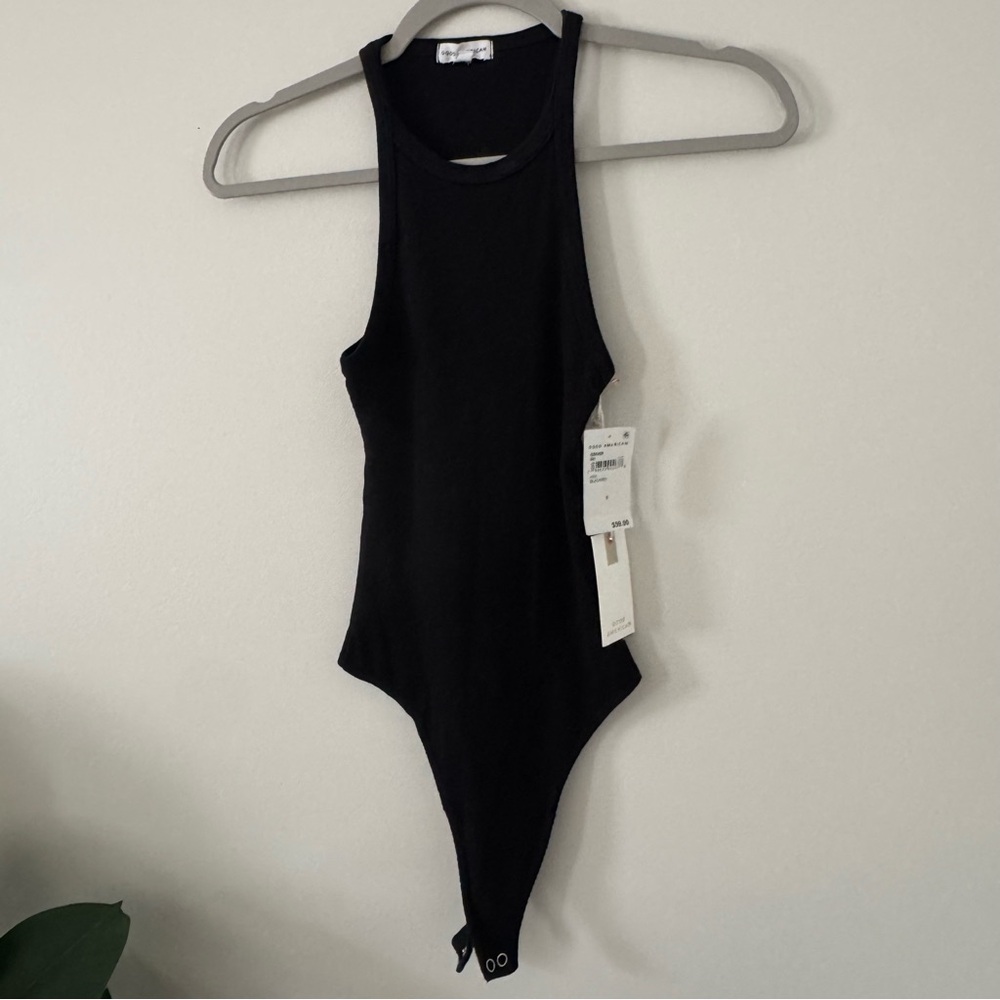 Good American Black Kids Bodysuit